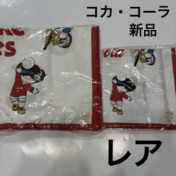 코카콜라 코카콜라 런치 크로스 손수건 미사용 새상품 쇼와 레트로 레어