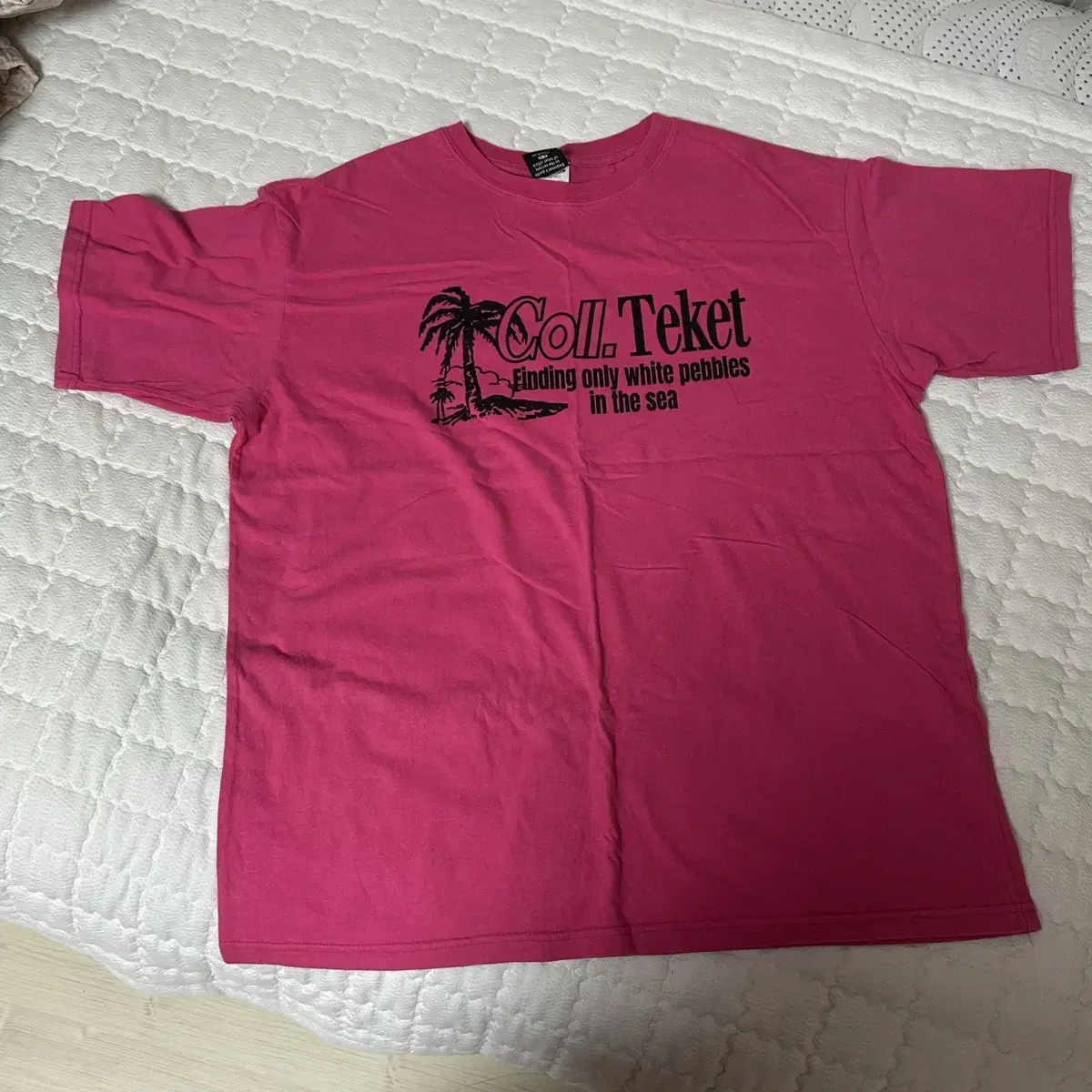 Teket teket short sleeve summer hours tee - Pink M