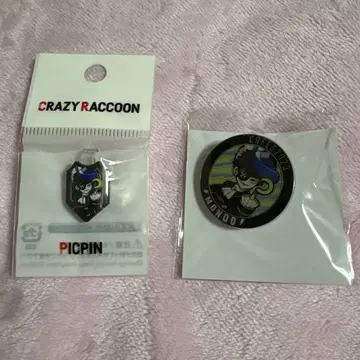 CrazyRaccoon Mondo 피크 핀 배지 세트