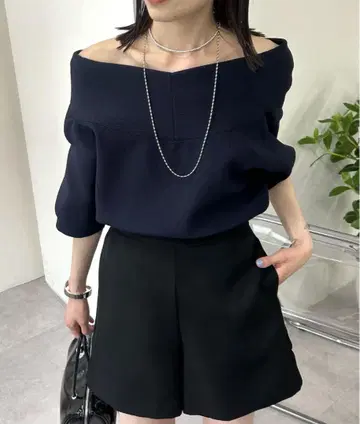 mystic 카라 와이드 넥 가디건