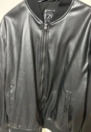 자라 페이크 가죽 자켓