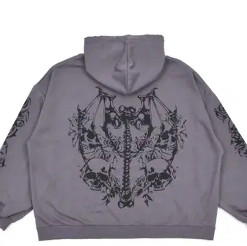 볼칸 & 아프로디티 ROSE SKULL ZIP 후드티
