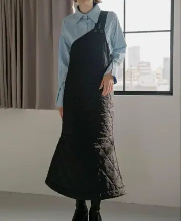 윌풀리 퀼팅 나일론 점프 스커트