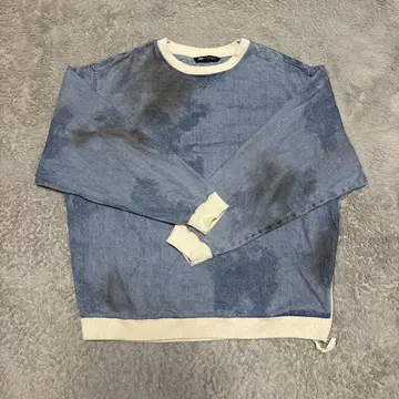 ZARA 자라 데미지 데님 트레이닝복 맨투맨 오버 사이즈