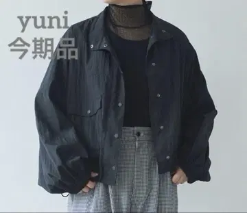 yuni 이번 시즌 나일론 라이트 벌룬 슬리브 블루종