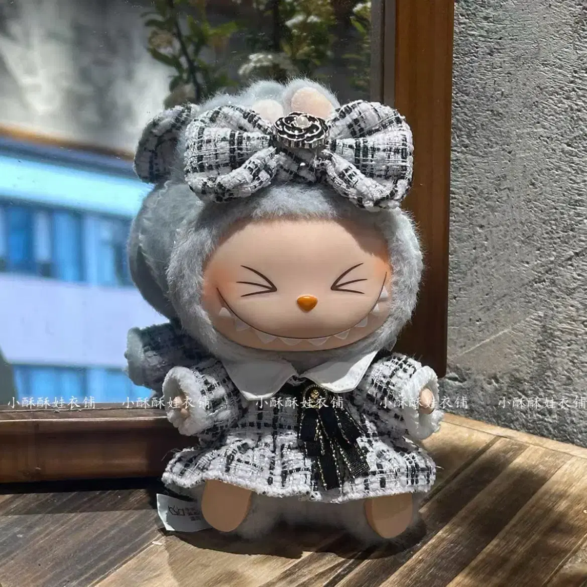 LABUBU着せ替え17センチコスチューム シャネル Labubu Chanel Onepiece Set 17cm Labubu doll clothes labubu