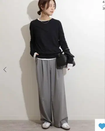 JOURNAL STANDARD relume 소프트 골지 크루넥 롱 T