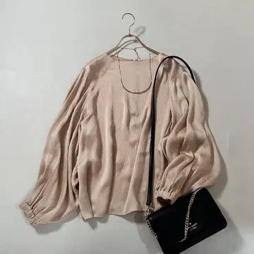 프레임워크 트리아세테이트 레이온 요류 블라우스 드레이프감 광택감