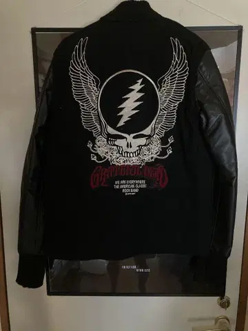 Grateful Dead 바시티 자켓 블랙