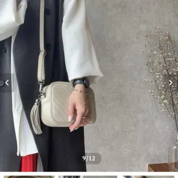 미사용 새상품 미카레 미카레 천연 가죽 숄더백