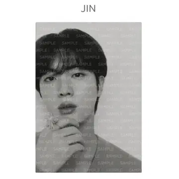 새상품 BTS MONOCHROME 캔버스 사진 JIN