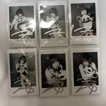 NANIMONO 유노 오유타 사인 포함 체키 6장 세트