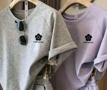 MARY QUANT 반팔 티셔츠 M 사이즈 그레이