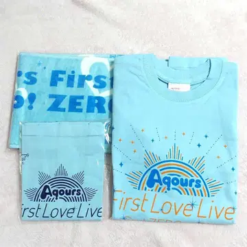 Aqours 1st 라이브 티셔츠 타월 토트백 러브 라이브!