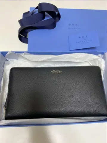 SMYTHSON 지퍼 지갑 블랙