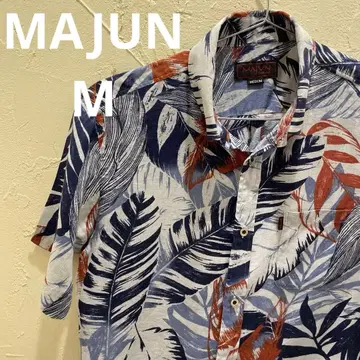 MAJUN 마준 카리유시 의류 반팔 알로하 셔츠 M