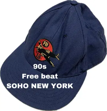 90s Free beat 캡 네이비 뉴욕 소호 ART