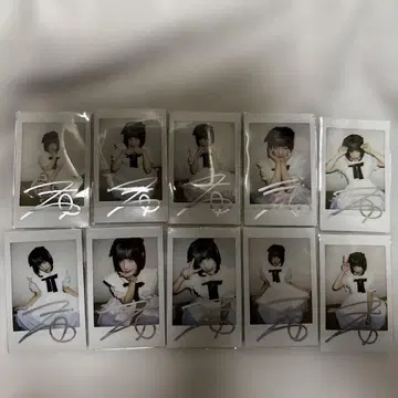 NANIMONO 유노 오유타 친필 사인 폴라로이드 10장 세트