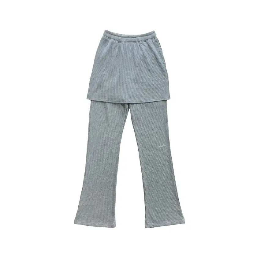 Jichoi Comfort 24-003 Waffle Slim Layered Pants Melange Gray