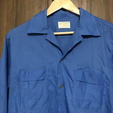 60s BROOKDALE 박스 셔츠 M 파랑