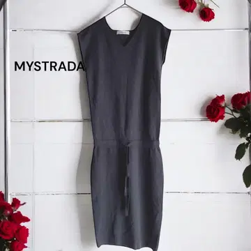 MYSTRADA 마이 스트라다 롱 니트 원피스 S 사이즈 그레이