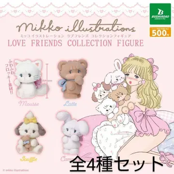 mikko 플로키 피규어 전 4종 컴플리트 세트 mikko 가챠