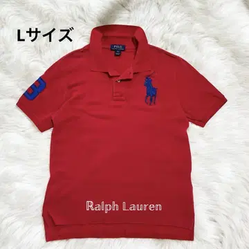 RALPH RAUREN 레드 피케 셔츠 반팔 L 사이즈