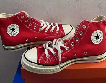 새상품 빨간색 하이컷 Chuck Taylor CT70 28cm