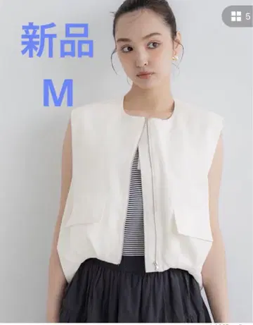 택 포함 새상품 coca 코쿤 베스트 아이보리 M