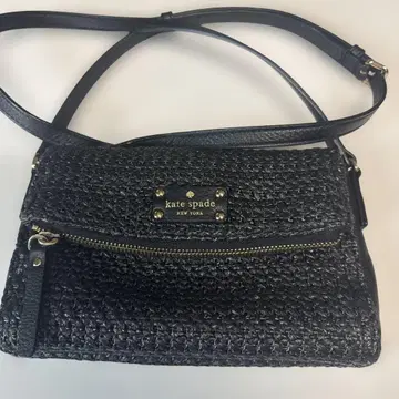 kate spade 블랙 뜨개질 숄더백