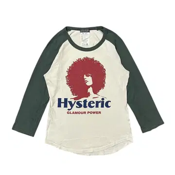 Hysteric Glamour 래글런 티셔츠 아프로 걸