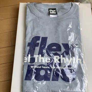 레어 zumba 의류 flexidle 그래픽 티셔츠 L 라이트 블루