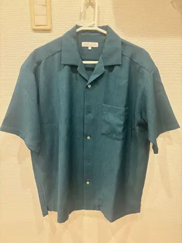 UNITED ARROWS 오버 사이즈 오픈 카라 셔츠 폴리에스테르