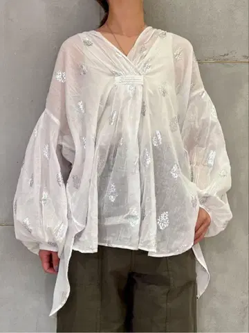 네, 나가세요. COTTON VOILE FLOWER PRINT