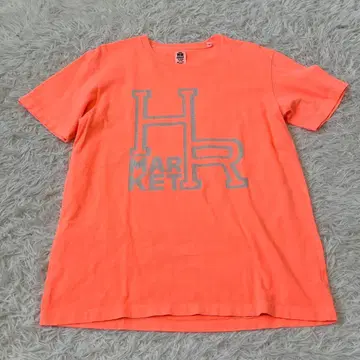 HRM 할리우드 랜치 마켓 할리란 형광 로고 티셔츠 오렌지