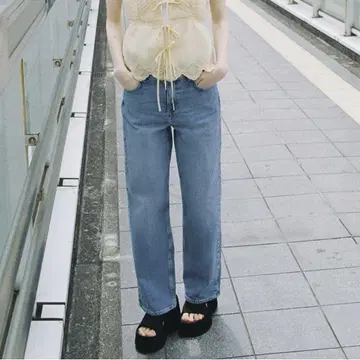 ZARA 자라 JEANS Z1975 STRAIGHT 하이웨스트 앵클 기장