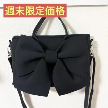 네오 플레인 2way 리본 숄더백