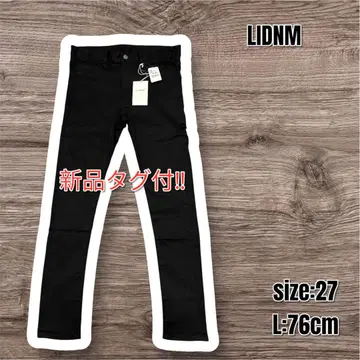 새상품 LIDNM 리돔 스키니 팬츠 블랙