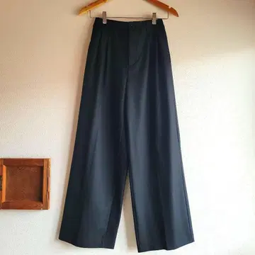 블랙 플리츠 반츠