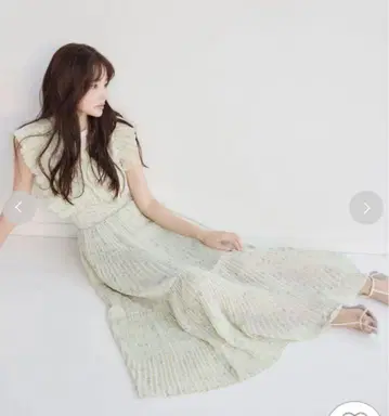 SNIDEL Sustainable 프릴 원피스 민트 사이즈 2