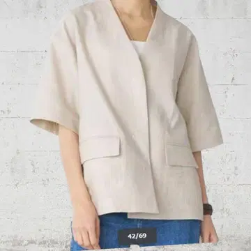 IENA 이에나 24SS 린넨 혼방 하프 슬리브 자켓