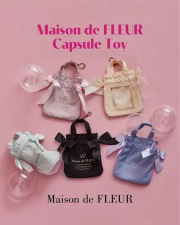 Maison de FLEUR 메종 드 플뢰르 더블 리본 개더 토트