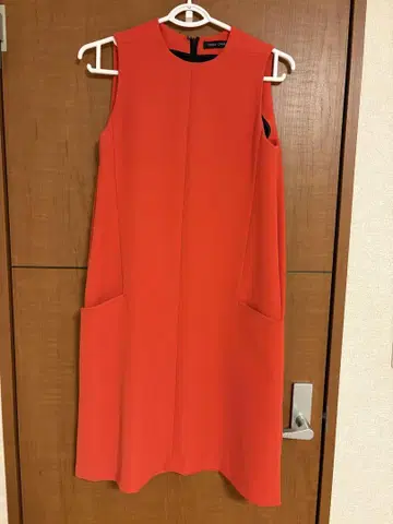 요코짱 오렌지 슬리브리스 원피스 36