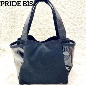 PRIDEBIS 프리데비스 캔버스 비닐 가죽 이종 소재 파우치 포함