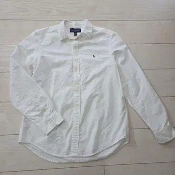 RALPH LAUREN 화이트 긴팔 셔츠