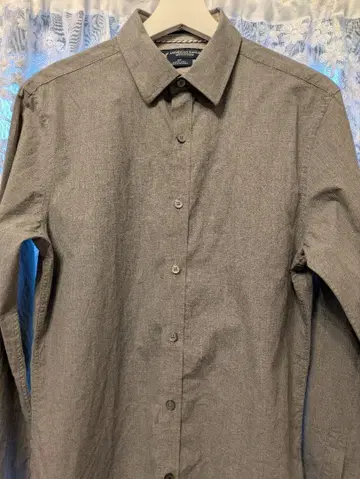 American Eagle 남성용 긴팔 칼라 셔츠 (GLAY)