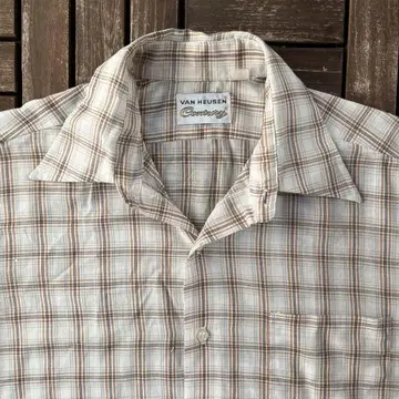60년대 70년대 VAN HEUSEN 컨트리 빈티지 체크