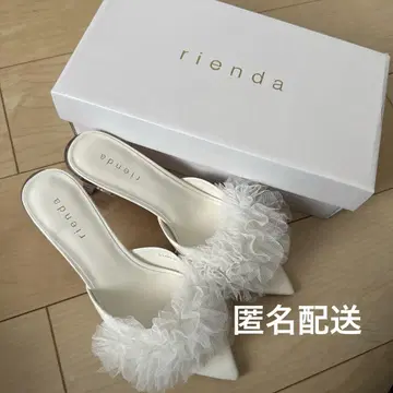 rienda 클리어 힐 튤 샌들