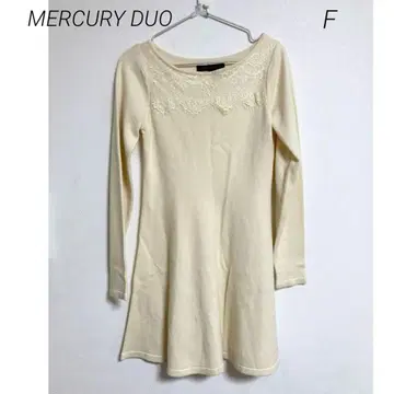 0248 MERCURYDUO 머큐리 듀오 레이스 긴팔 원피스