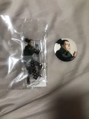 NARUTO The gallery 시카마루 아크릴 스탠드 캔뱃지 세트.